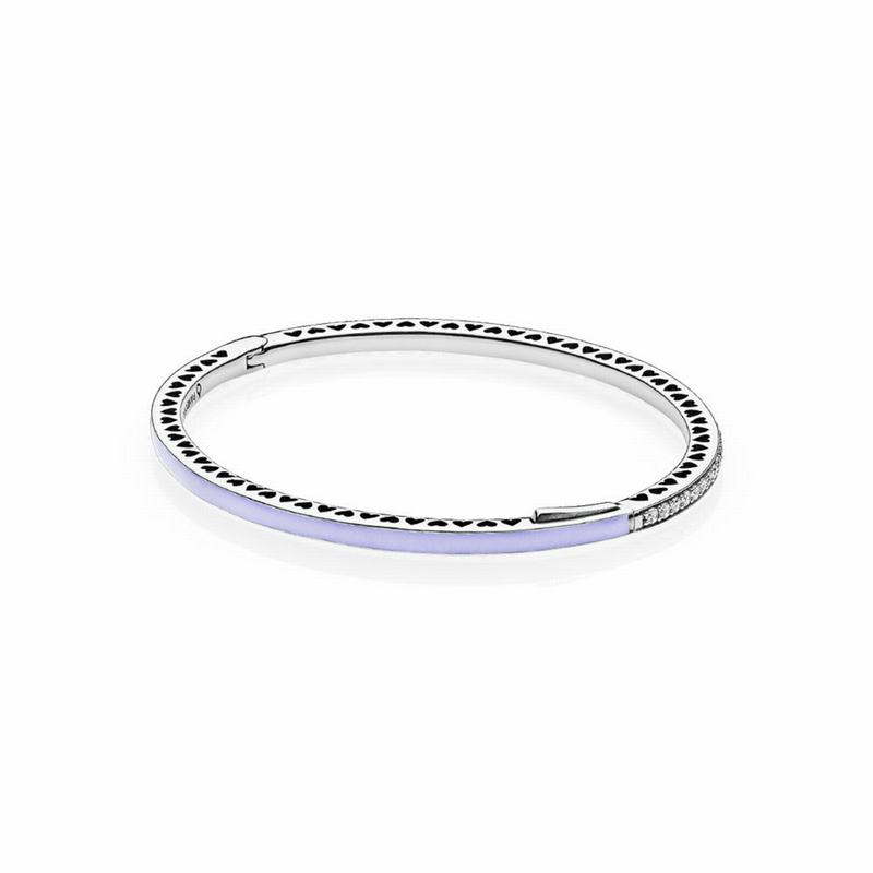 Pandora Australia Radiant Hearts Bangle Bracelet - Sterling Silver | JSUTNR731